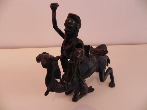 Kamelreiter aus Bronze - Benin